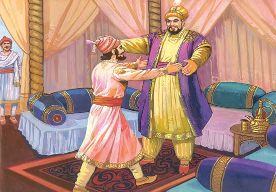 Shivaji Maharaj and afjhal khan